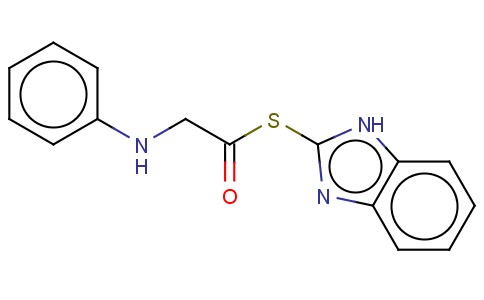 (PHENYLAMINO)ETHANETHIOIC ACID S-1H-BENZIMIDAZOL-2-YL ESTER